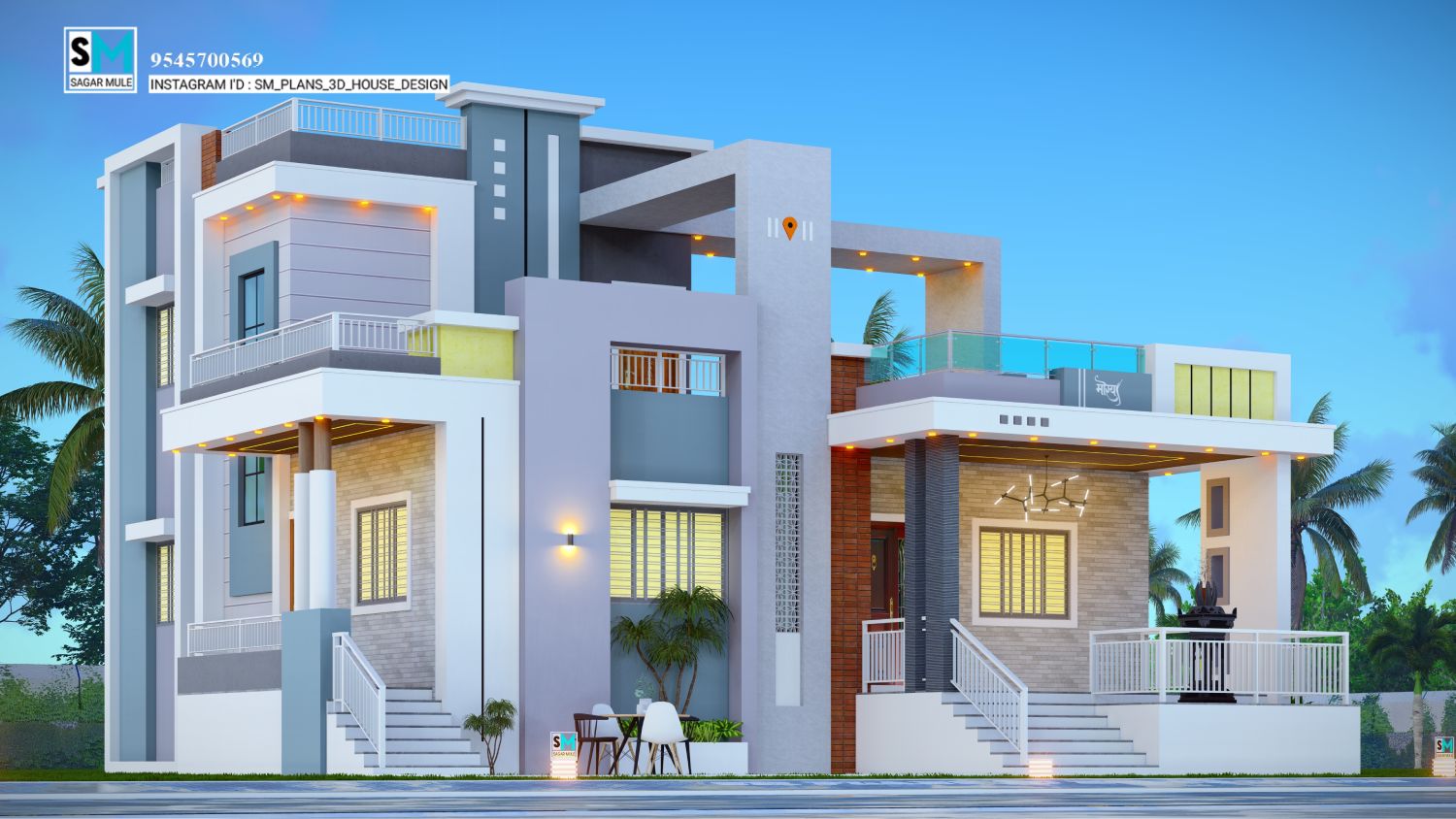 EAST FACING - 3BHK, 1947 - SQFT, 40' X 47' ft.(126 D)